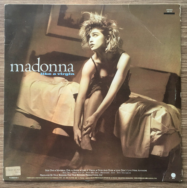 Madonna - Like A Virgin (LP, Album, RE)