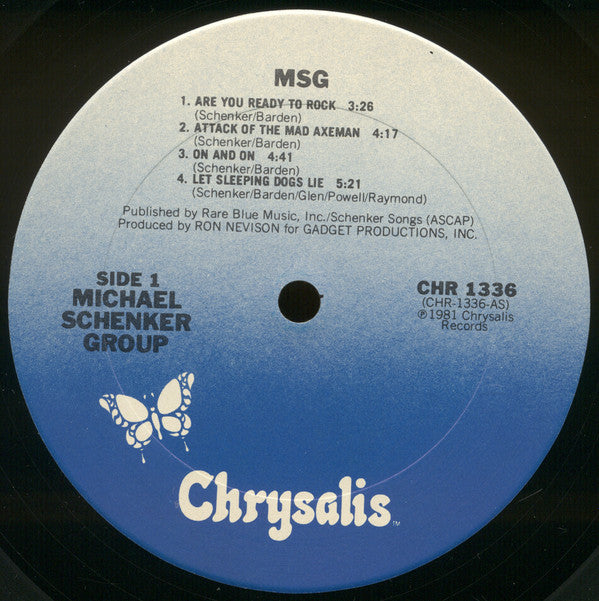 The Michael Schenker Group - MSG (LP, Album, San)