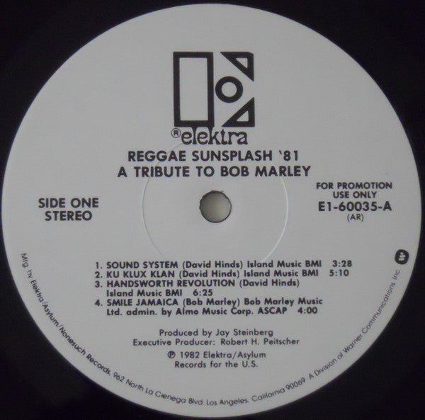 Various - Reggae Sunsplash '81 A Tribute To Bob Marley(2xLP, Album,...