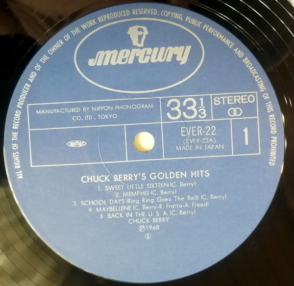 Chuck Berry - Johnny B. Goode Chuck Berry's Golden Hits(LP, Album, ...