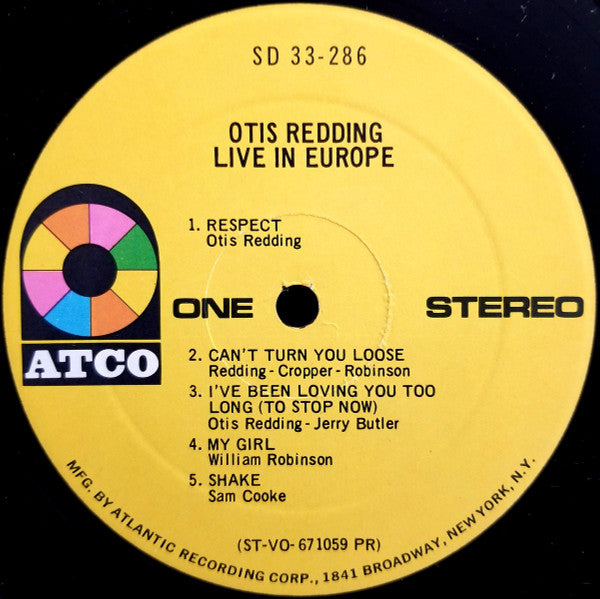 Otis Redding - Otis Redding Live In Europe (LP, Album, Pre)