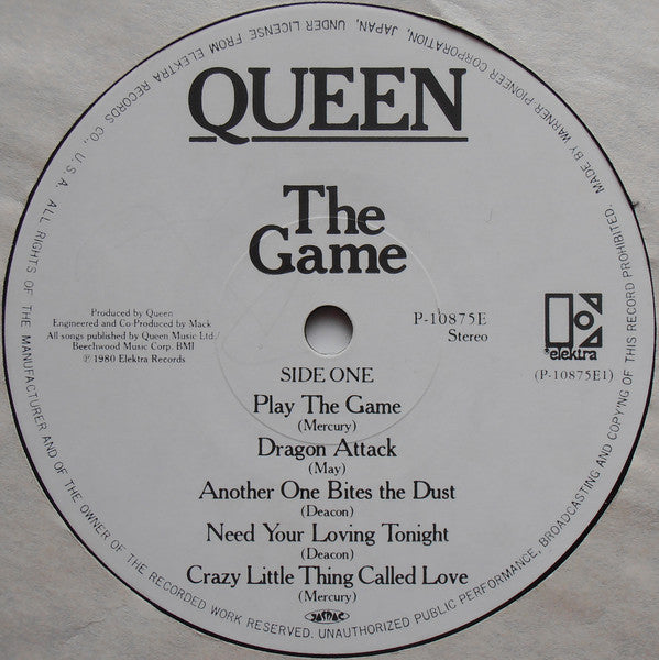 Queen - The Game (LP, Album, Foi)