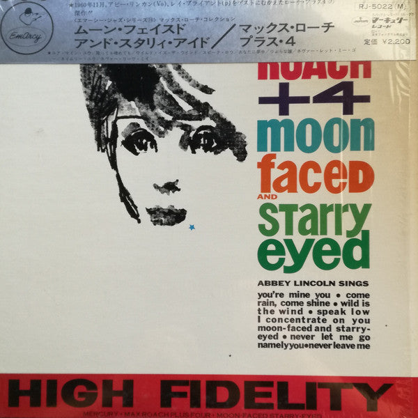 Max Roach + 4* - Moon Faced And Starry Eyed (LP, Album, Mono, RE)