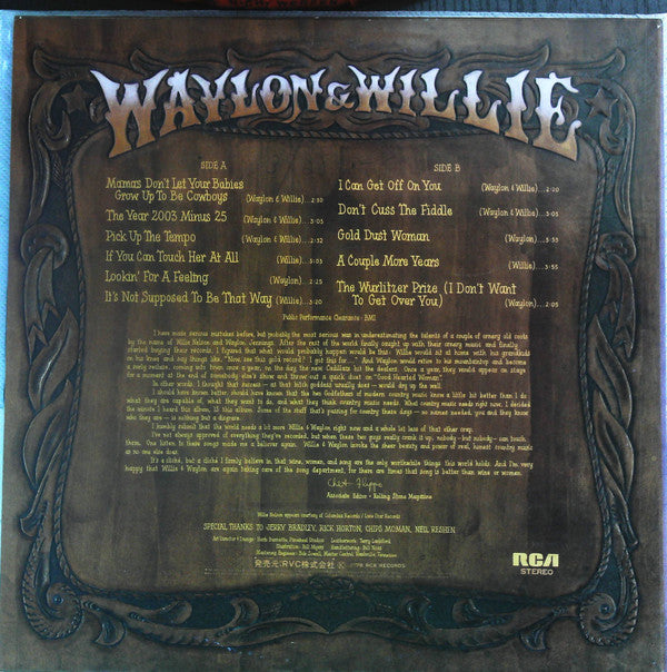 Waylon & Willie* - Waylon & Willie (LP, Album)