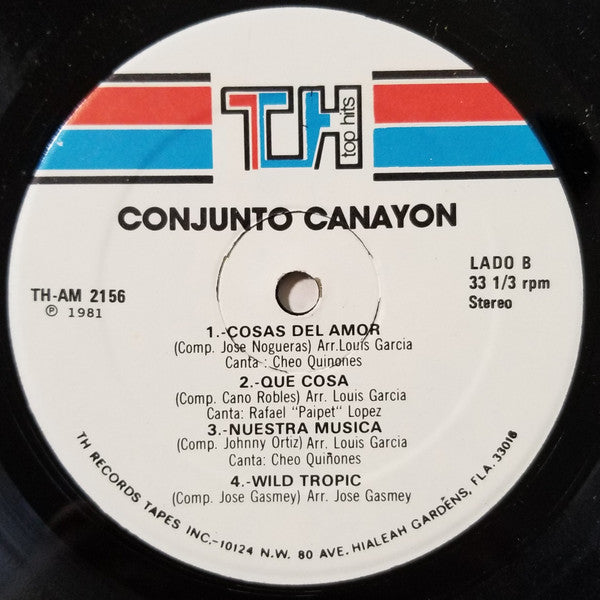 Conjunto Canayon - A Las Millas (LP, Album)