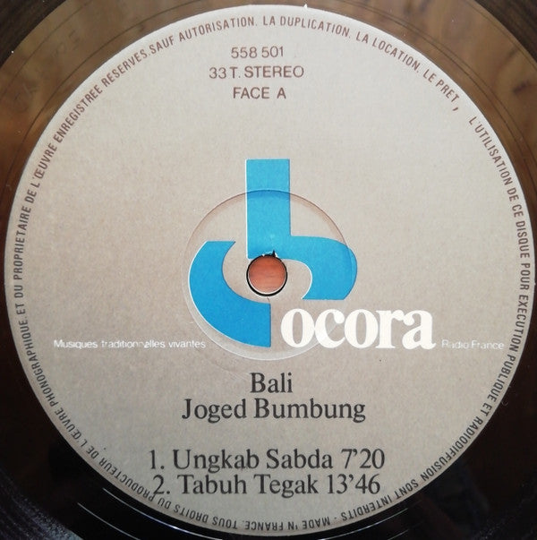 Joged Yeh Mekecir - Bali (Joged Bumbung)(LP, Album)