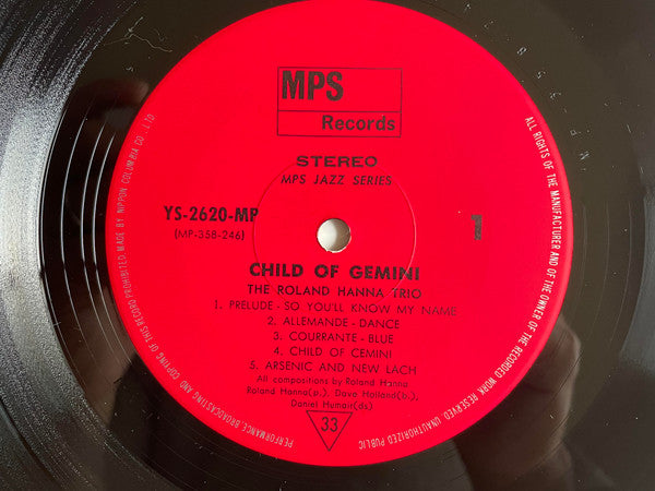 Roland Hanna Trio - Child Of Gemini (LP, Album)