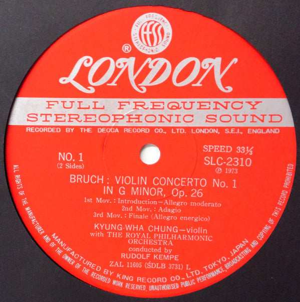 Max Bruch - Violin Concerto / Scottish Fantasia(LP, Album)