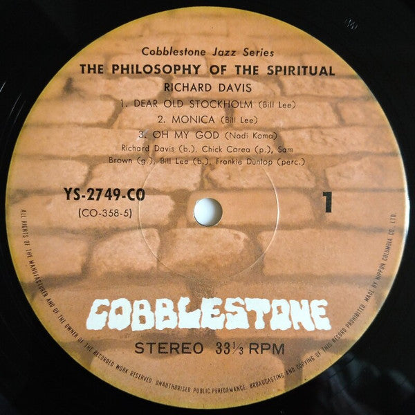 Richard Davis (2) - The Philosophy Of The Spiritual (LP, Album)