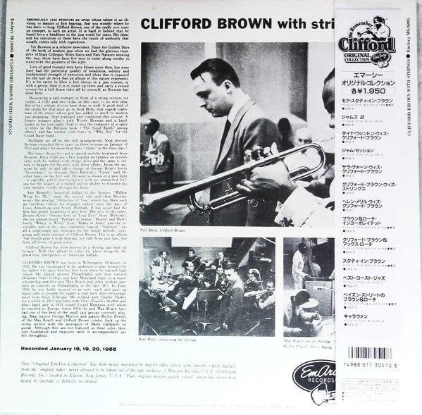 Clifford Brown - Clifford Brown With Strings (LP, Album, Mono, RE)