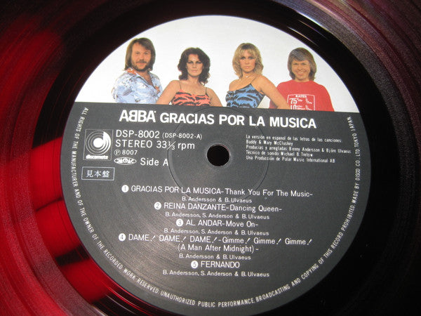 ABBA - Gracias Por La Musica (LP, Album, Promo, Red)