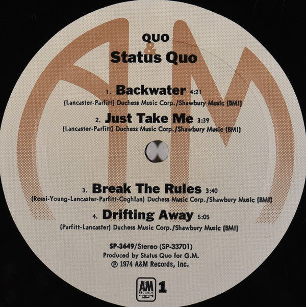 Status Quo - Quo (LP, Album, Mon)