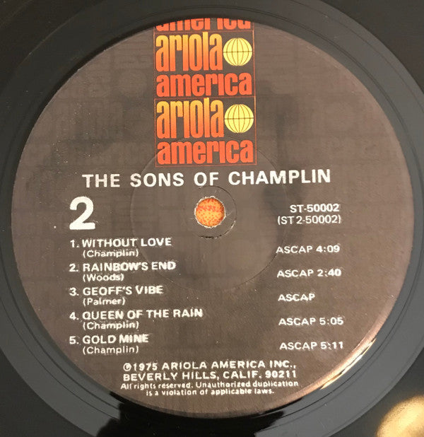 The Sons Of Champlin - The Sons Of Champlin (LP, Album, LA )