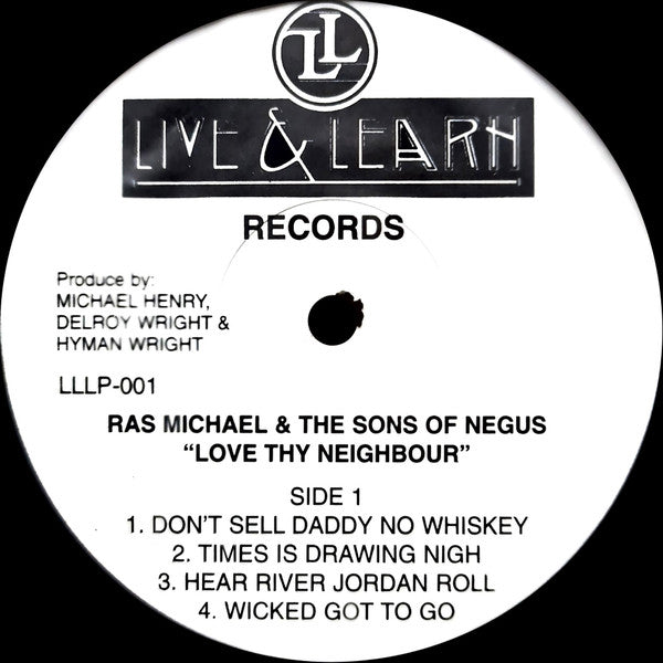 Ras Michael & The Sons Of Negus - Love Thy Neighbour (LP, Album, RP)