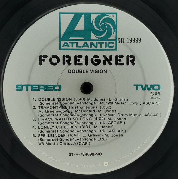 Foreigner - Double Vision (LP, Album, RP, MO )