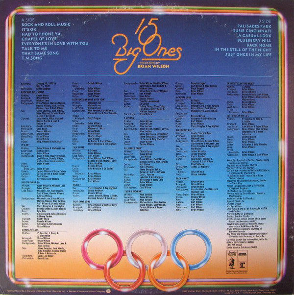 The Beach Boys - 15 Big Ones (LP, Album,  )