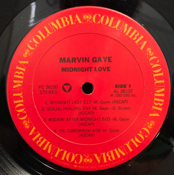 Marvin Gaye - Midnight Love (LP, Album, RE, Car)