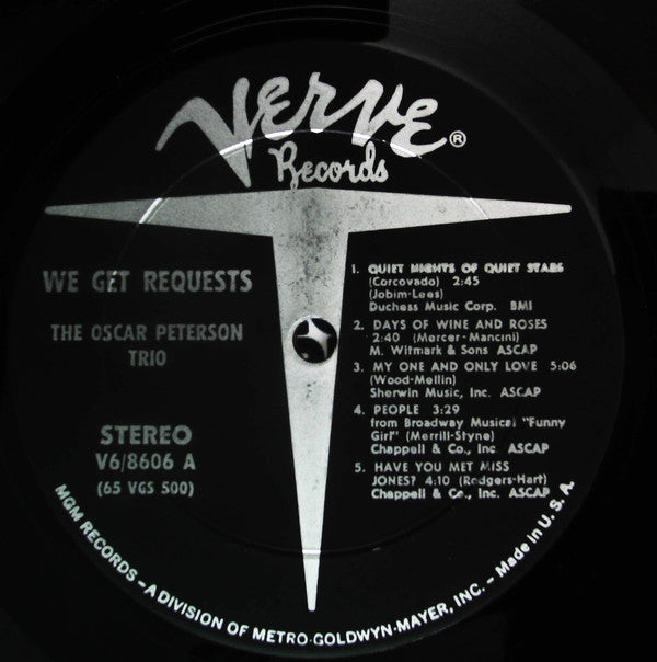 The Oscar Peterson Trio - We Get Requests (LP, Album, ¥ 2)