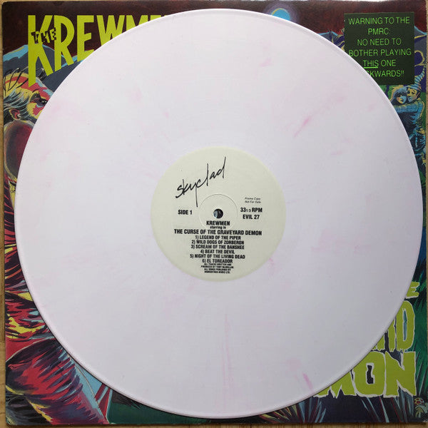 The Krewmen - Curse Of The Graveyard Demon (LP, Comp, Promo, Whi)