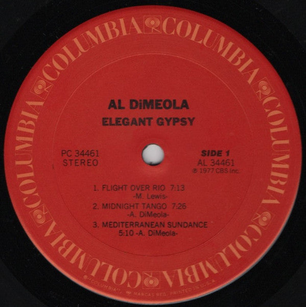 Al Di Meola - Elegant Gypsy (LP, Album, San)