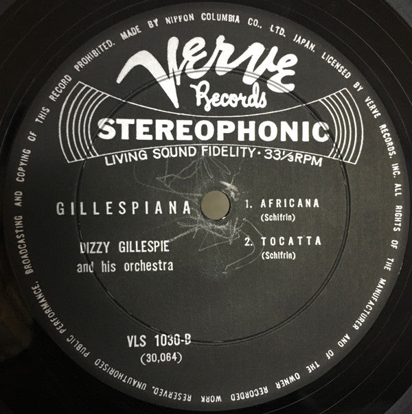 Dizzy Gillespie And His Orchestra - Gillespiana (LP, Album, Fli)