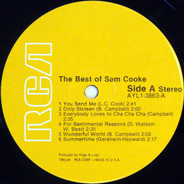 Sam Cooke - The Best Of Sam Cooke (LP, Comp, RE, Ind)