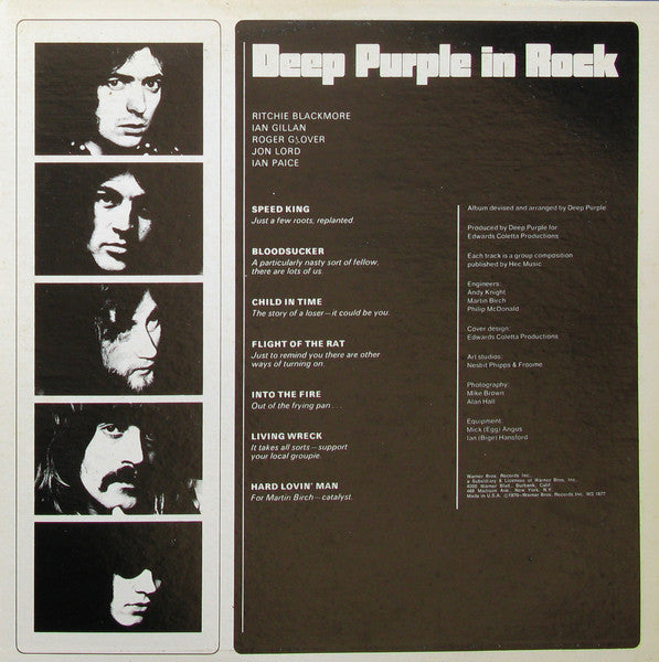 Deep Purple - In Rock (LP, Album, RE, Gat)