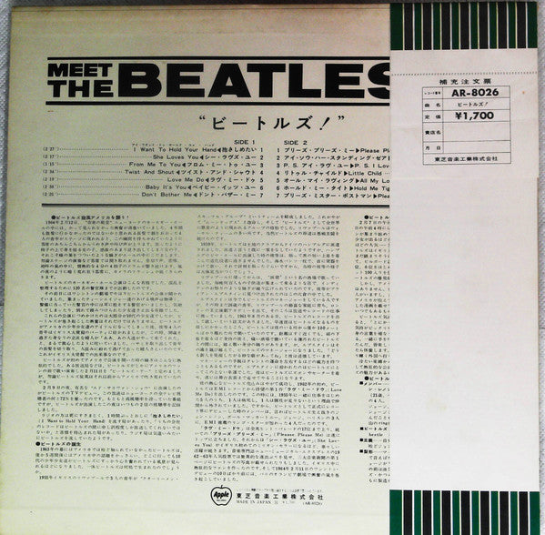 The Beatles - Meet The Beatles! (LP, Album, RE)