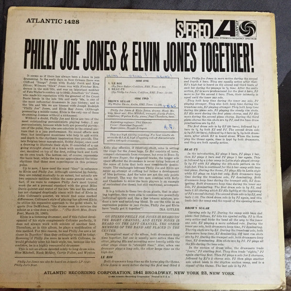 Philly Joe Jones* & Elvin Jones - Together! (LP, Album)
