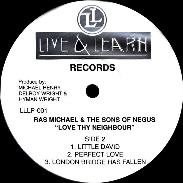 Ras Michael & The Sons Of Negus - Love Thy Neighbour (LP, Album, RP)