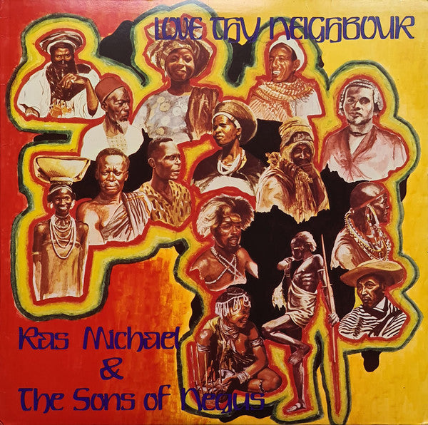 Ras Michael & The Sons Of Negus - Love Thy Neighbour (LP, Album, RP)