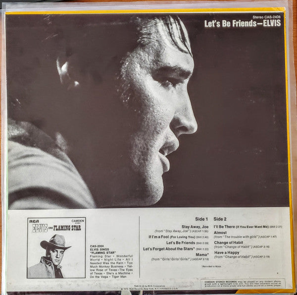 Elvis* - Let's Be Friends (LP, Comp, Mono, Ind)