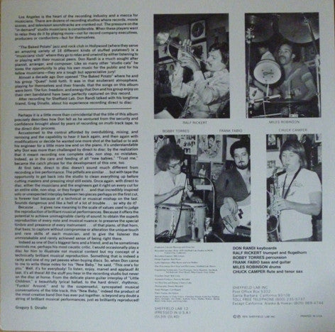 Don Randi And Quest - New Baby (LP, Ltd)