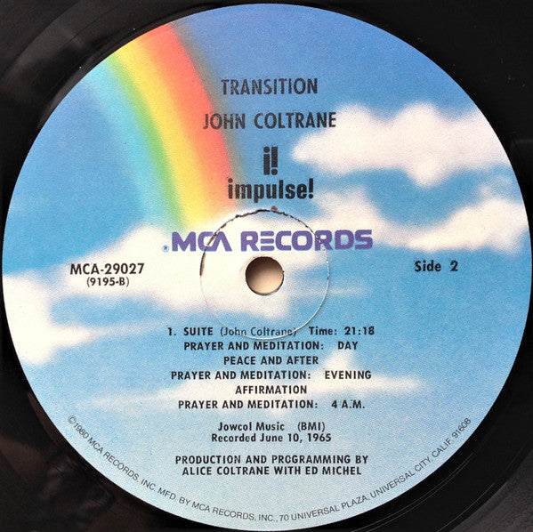 John Coltrane - Transition (LP, Album, RE, Sta)