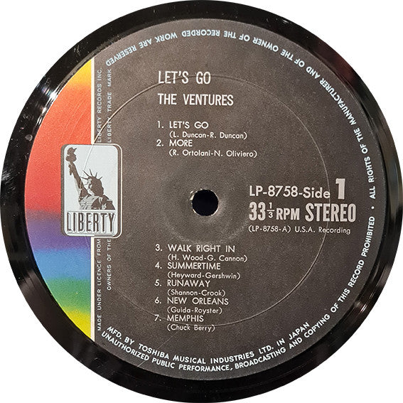 The Ventures - Let's Go (LP, Comp)