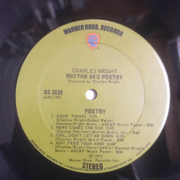 Charles Wright - Rhythm And Poetry (LP, Album)