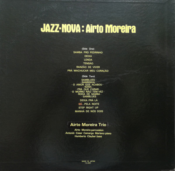 Airto Moreira Trio - Jazz-Nova :Airto Moreira (LP, Album)