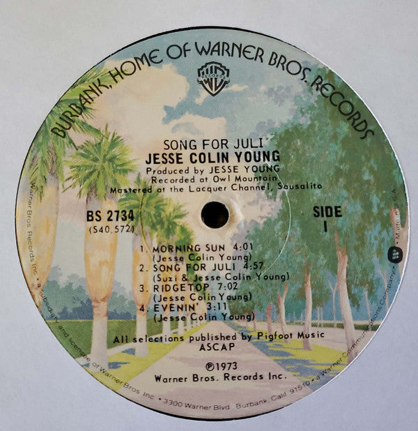 Jesse Colin Young - Song For Juli (LP, Album, RE, Jac)