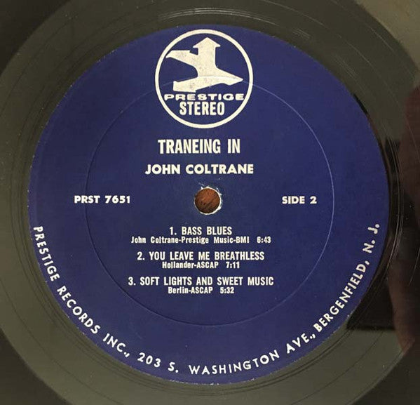 John Coltrane - Traneing In (LP, Album, RE, RM)