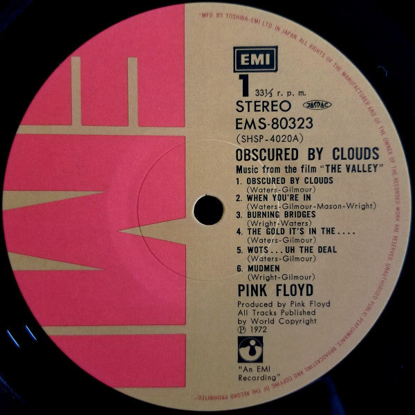 Pink Floyd - Obscured By Clouds (LP, Album, RE)