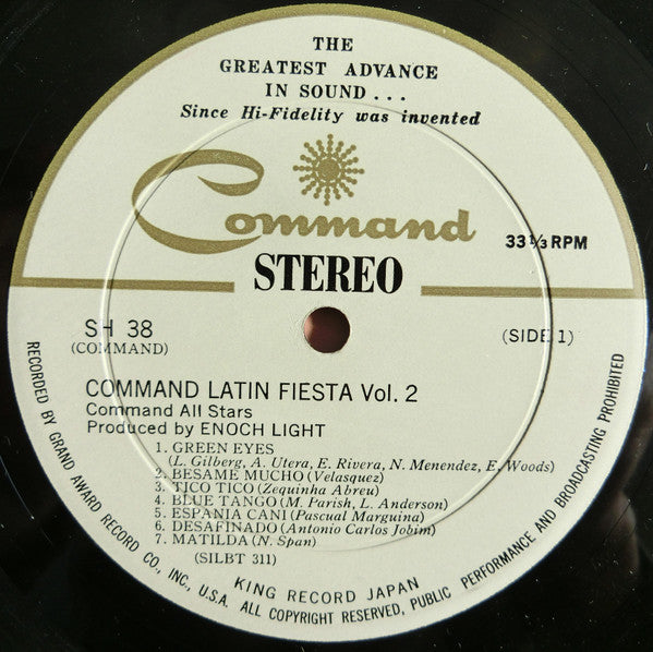 The Command All-Stars - Command Latin Fiesta Vol. 2 (LP)