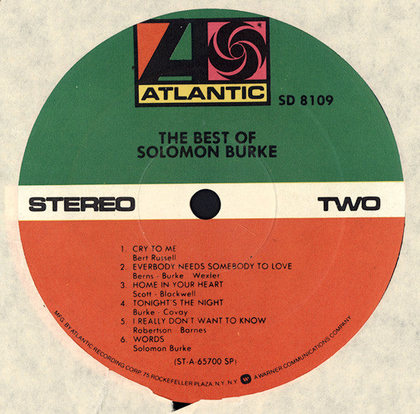 Solomon Burke - The Best Of Solomon Burke (LP, Comp, RE)