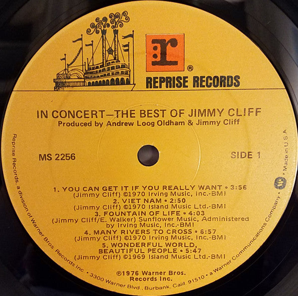 Jimmy Cliff - In Concert - The Best Of Jimmy Cliff (LP, Album, Win)