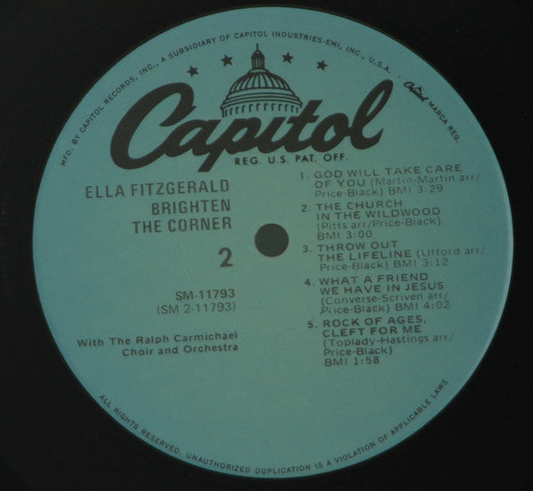 Ella Fitzgerald - Brighten The Corner (LP, Album, RE, Abr)