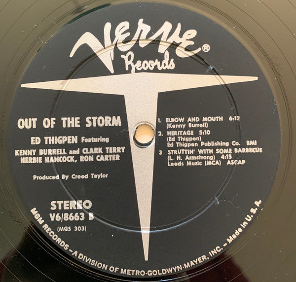 Ed Thigpen - Out Of The Storm (LP, Album, Dee)