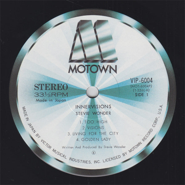 Stevie Wonder - Innervisions (LP, Album, RE, Gat)