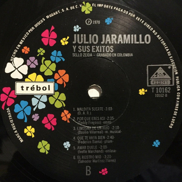 Julio Jaramillo - Julio Jaramillo Y Sus Exitos (LP, Comp)