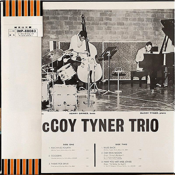 McCoy Tyner Trio - Reaching Fourth(LP, Album, RE)