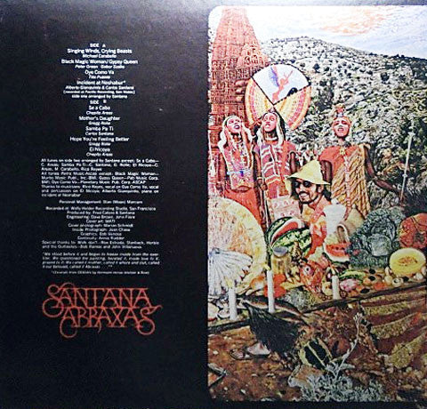 Santana - Abraxas (LP, Album, Quad, RE, SQ)