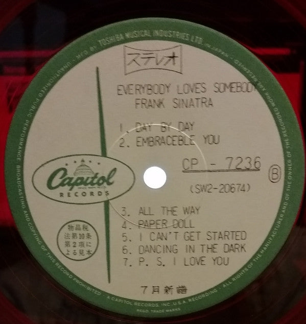 Frank Sinatra - Everybody Loves Somebody (LP, Comp, TP, Red)
